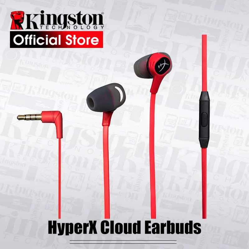 

Original Kingston HyperX Cloud Earbuds Gaming Headset With a microphone Immersive wired headset in-game audio In-Ear headset
