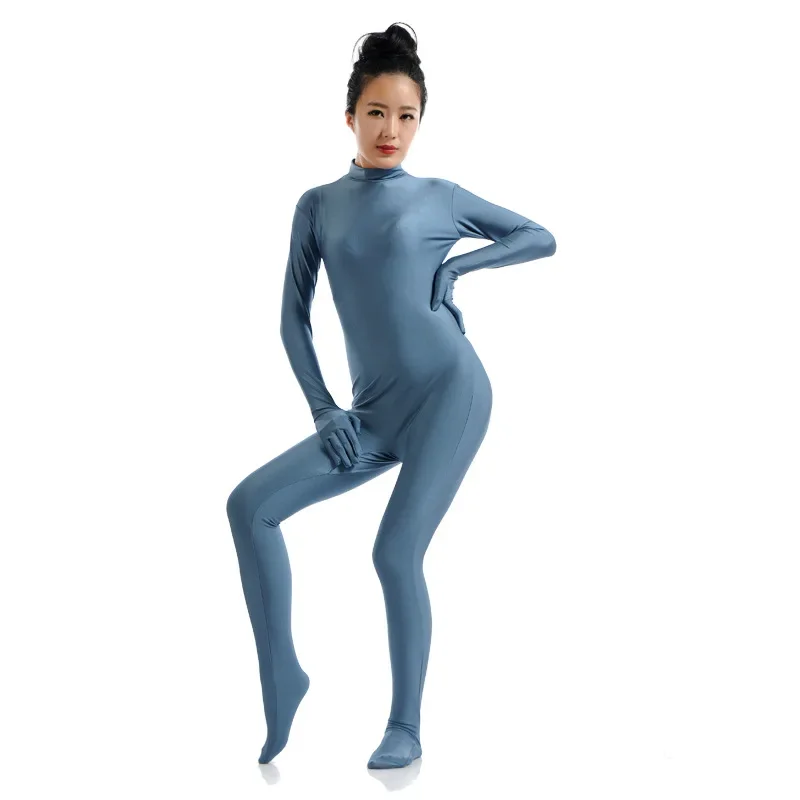 Black Spandex Zentai Full Body Skin Tight Jumpsuit Unisex Zentai Suit Bodysuit Costume for Women Unitard Dancewear cosplay costume adult unitard