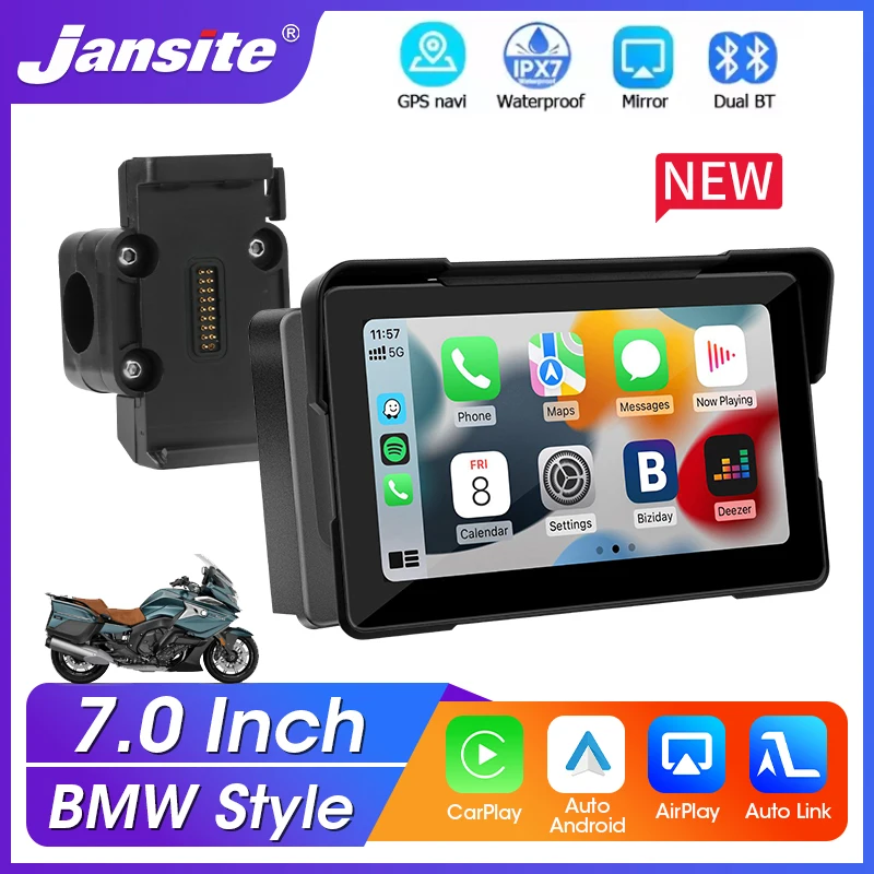 7 Inch Motorcycle Carplay GPS Navigation For BMW Style With