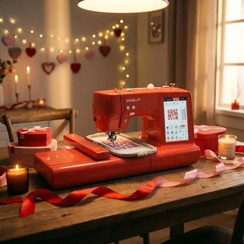 POOLIN EOC05-RE Home Use Computerized Embroidery Machine 1