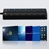 4/7 Ports USB 3.0 Hub Splitter with Switch Power indicator Provied DC 12V 2A Power and 5Gbps Data Transmit for Laptop PC Mouse 3