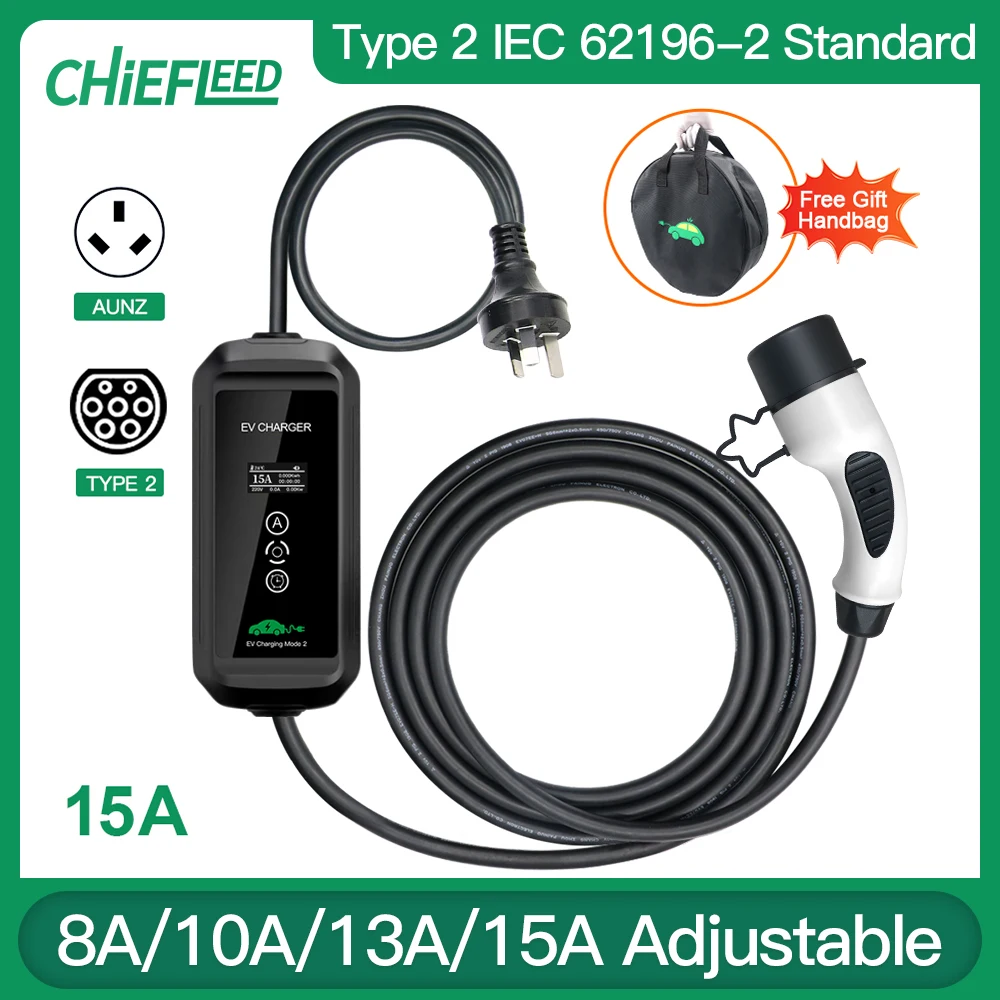 15A-Big-Power-AU-Plug-3-Pins-Type-1-Type-2-EV-Charger-for-Electric ...