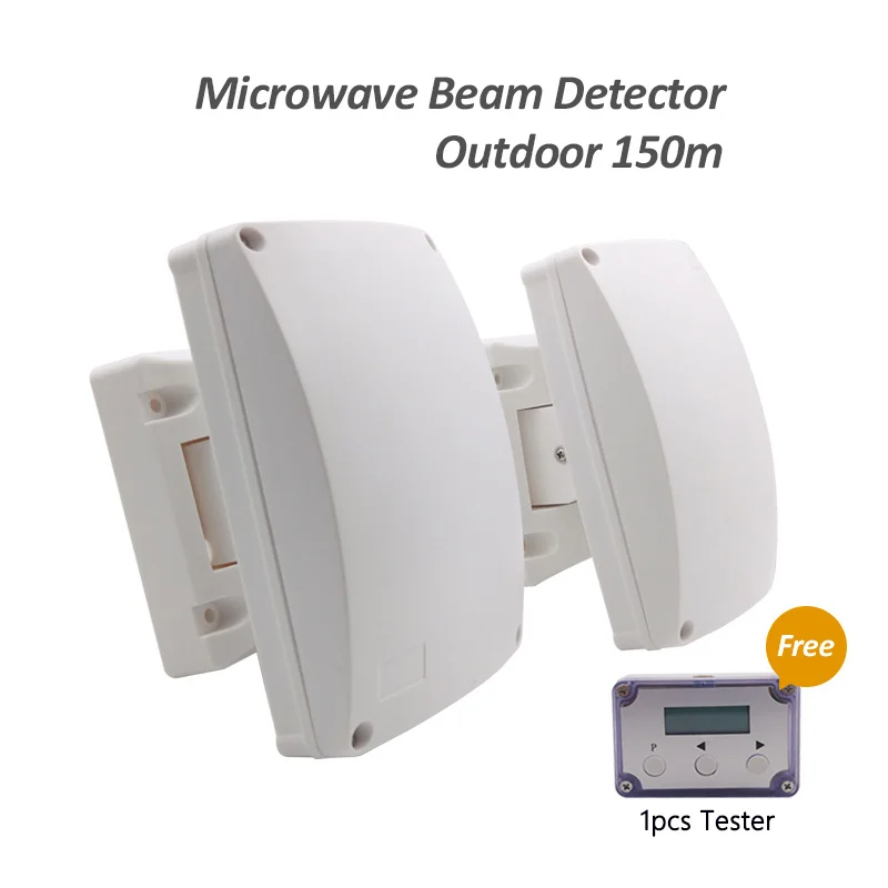 Wired Microwave Beam Detector Outdoor Infrared Barrier Perimeter Alarm