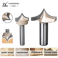 Tungsten Carbide Point Cutting Round Over Bit CNC Router Bit for Wood Engraving 1/4 1/2 Shank Woodworking Carving Tool
