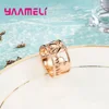 Factory Price Amazing Special Elephant Design Width Rose Gold Finger Rings For Women Men Different Present Jewelry 5