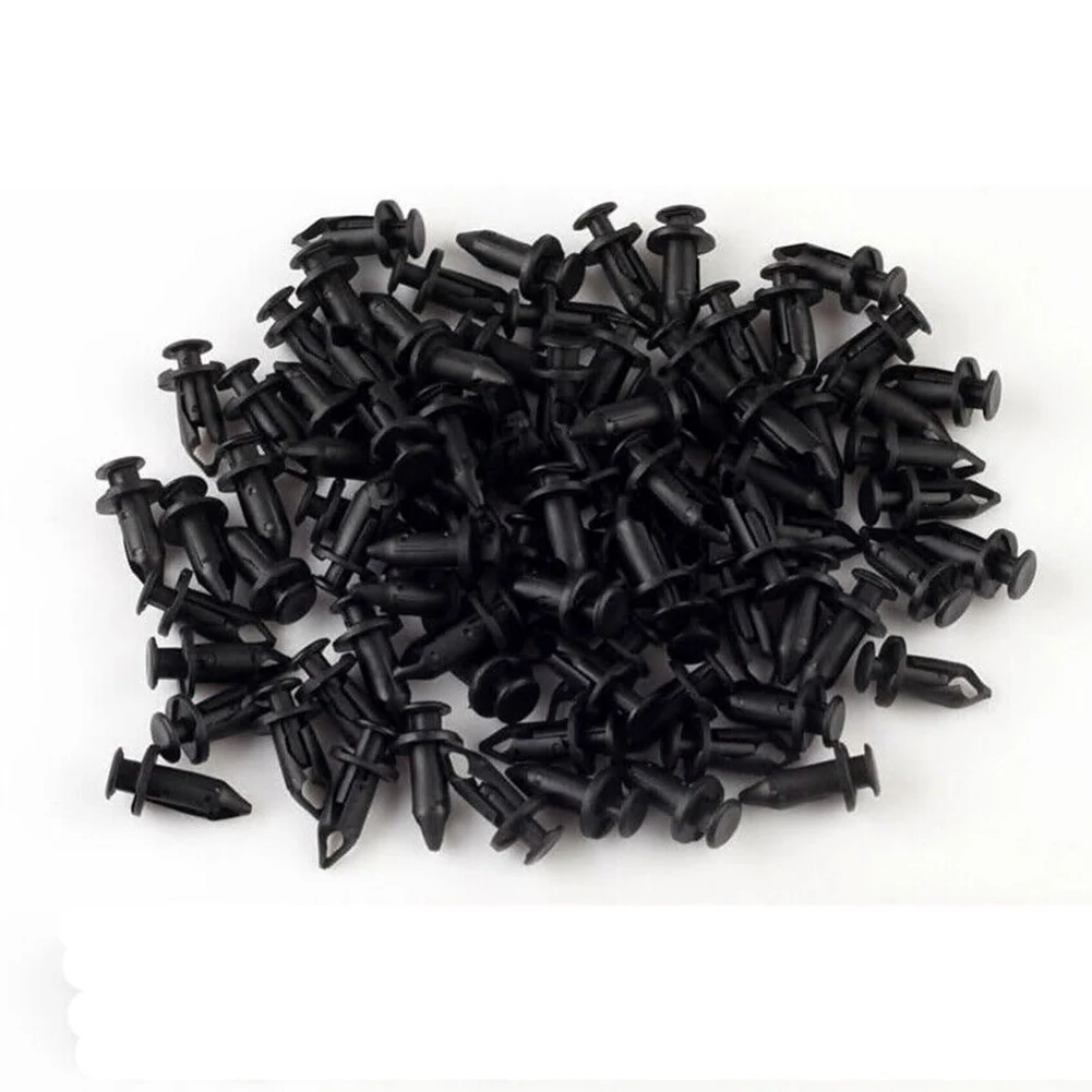 

100 шт. Универсальные пластиковые смешанные Обтекатели для кузова обшивки панели крепежные зажимы комплект вилок для Kawasaki Brute Force Bayou для Suzuki Vinson