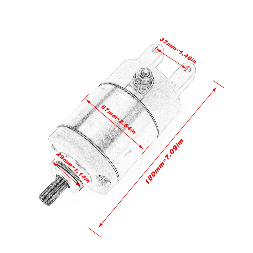 

4714800182 Starter Motor for Linhai BigHorn 260 300 400 2x4 4x4 ATV UTV Big Daddy 260 R19040191A0 94800100 AP8552123