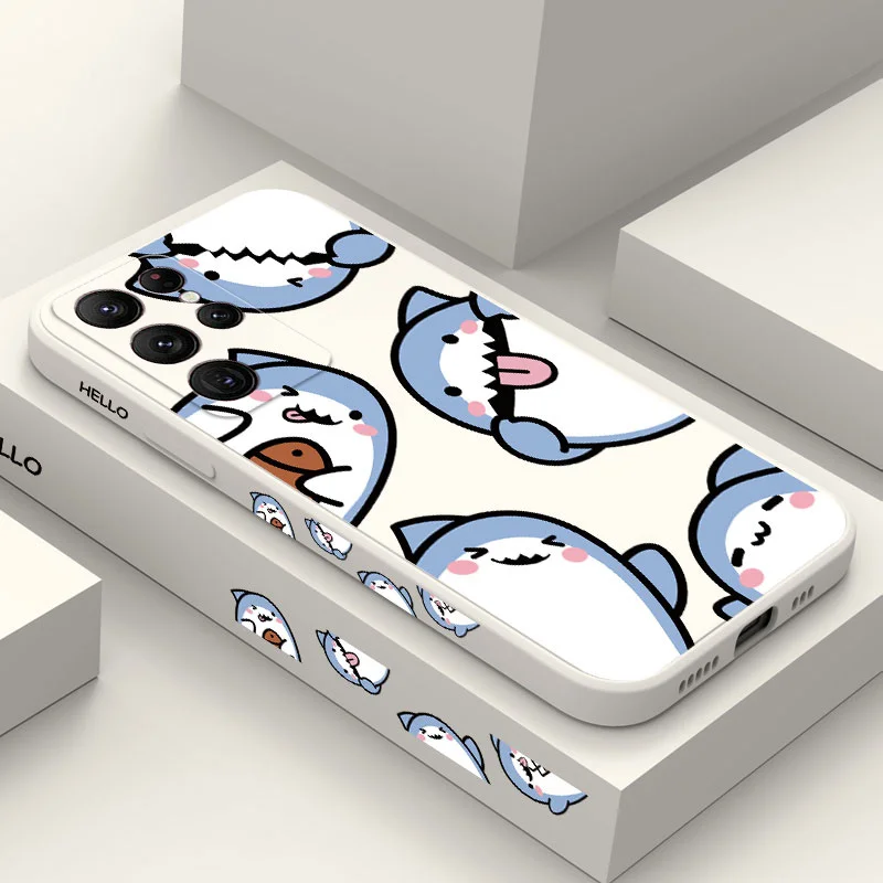 Adorable Shark-Themed Phone Case Cover