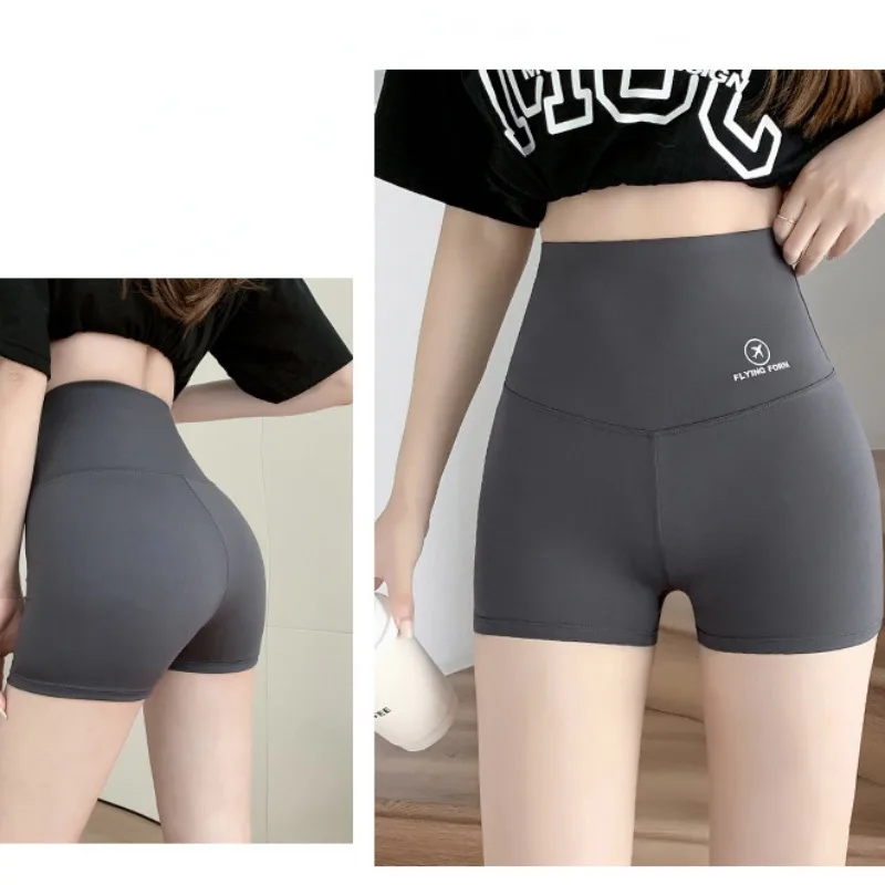 2023 Women's summer 3/4 tight hemmed skirt pants are anti glare and can be worn externally with nylon large base safety shorts