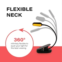 Rechargeable Clip On Blue Blocking Amber LED Light for Reading in Bed 1600K Eye Care Light for Strain-Free Healthy Eyes 4