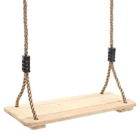 Children's Pine Swing Wooden Hanging Bench Chair For Room Tree Swings Outdoor Toys Decor Kids 1
