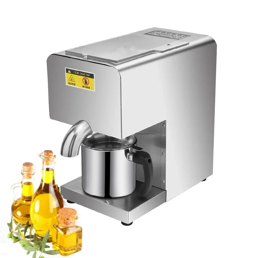 Intelligent Touch Screen 500W Oil Press Machine Automatic Oil Extractor Organic Expeller Cold/Hot Press