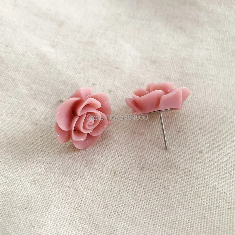 Sailor Kino Makoto/ Sailor Jupiter Cosplay Accessory Rose Flower Stud Earrings anime cosplay props anime cosplay accessories