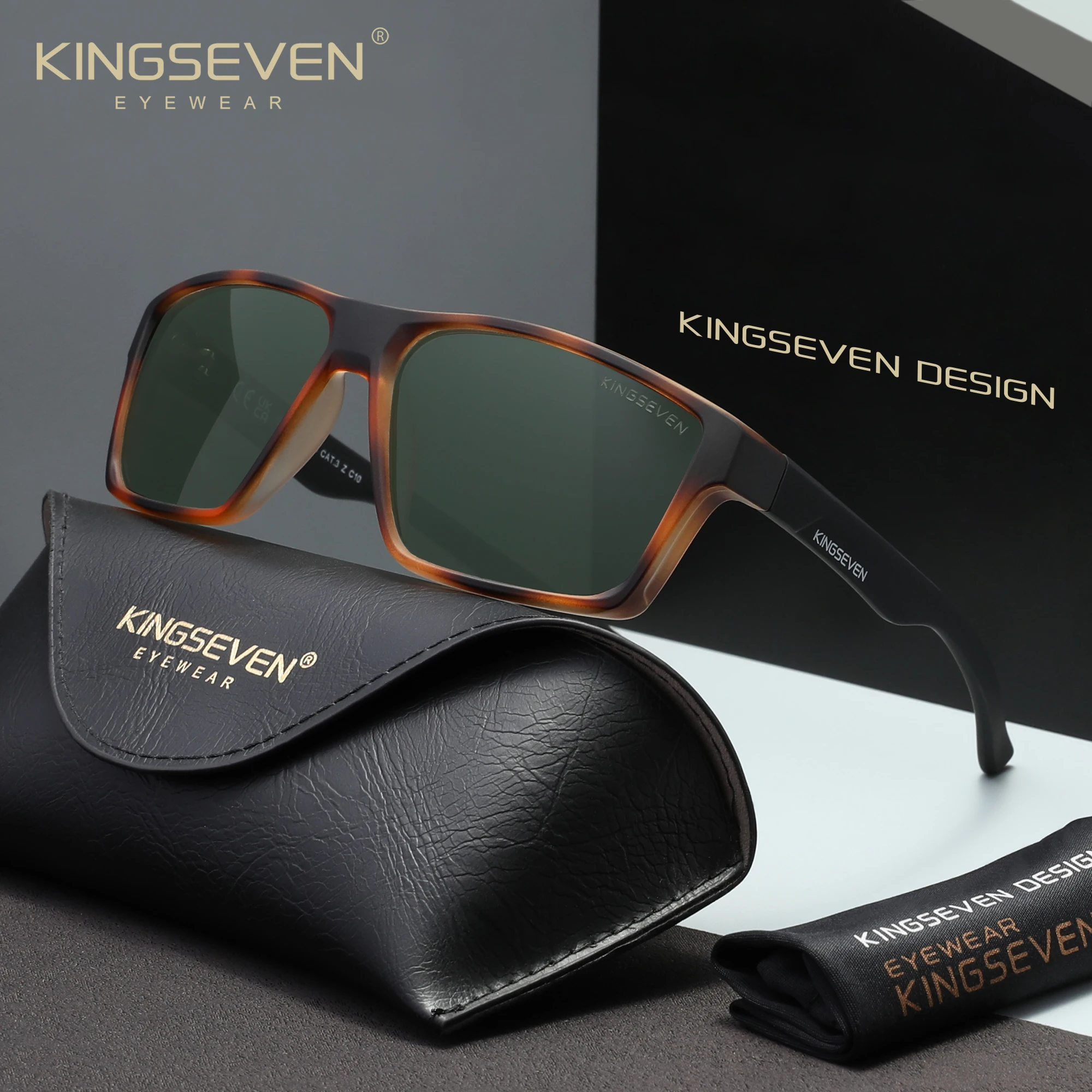 KINGSEVEN Marke Mode Sonnenbrillen Männer Frauen Klassische Polarisierte UV400 Anti-glare Schutzbrille Fahren Kausalen Brillen