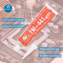 High - Performance Silicone Adhesive Sealant - 45g Industrial - Grade, High Temperature Resistant Silicone Rubber Glue (TM - 441- Red)