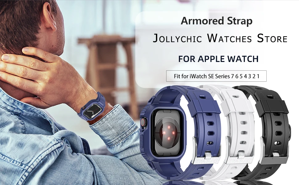 Apple Watch 7 6 SE 5 4     + ̽ 40mm 44mm 41MM 45MM,  Ƹ Ǹ Ŀ Ʈ, Iwatch ׼