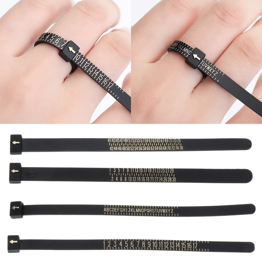Dimensioni A-Z Misuratore Ad Anello Misura Uk/Us/Eu/Jp Ufficiale Britannico/Americano Finger Gauge Tester Genuino Uomo Donna Strumento Accessorio Per 