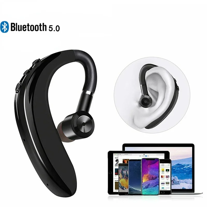 Wireless Bluetooth Earphones Single Ear Hook Headset