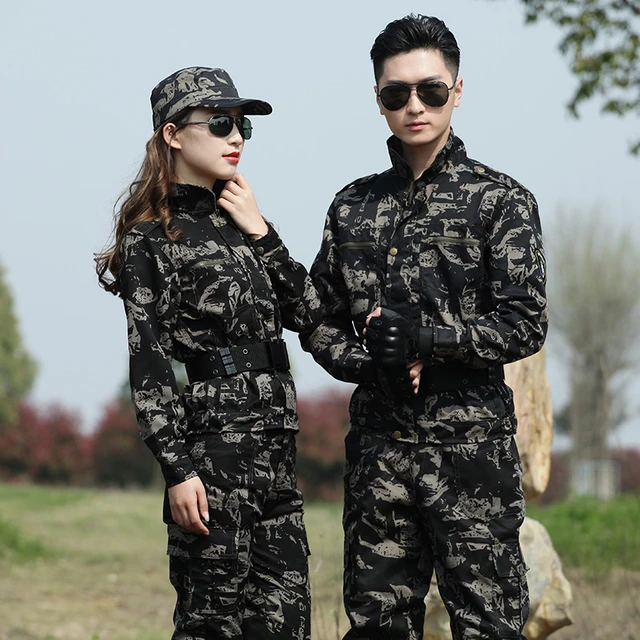 Uniforme militar de camuflaje para hombre y mujer, trajes de combate  táctico, ropa de caza Airsoft, pantalones militares, conjuntos de  entrenamiento al aire libre - AliExpress