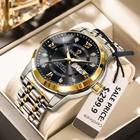 BINBOND Luxury Business Men Watch Waterproof Luminous Date Stainless Steel Men's Watches Military High Quality Quartz Man Watch