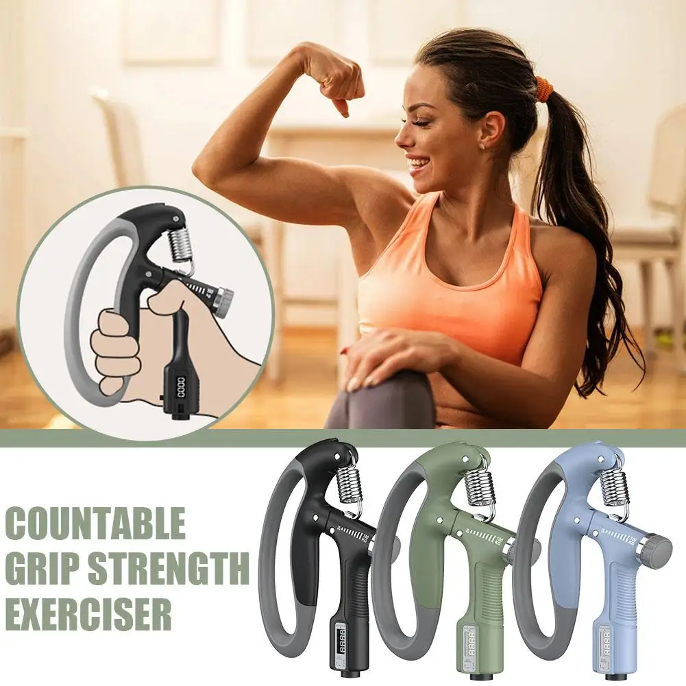 

Adjustable R-Type Hand Grip Exercise Countable Strength Pinch Expander Spring Wrist Finger Strengthening Pliers Exercise X9E0