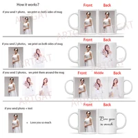 Tasse personnalisée avec votre photo, tasse d'image de nom personnalisé, tasses à café personnalisées, tasses à thé, fête des mères, cadeau de mariage pour la fête des pères 5