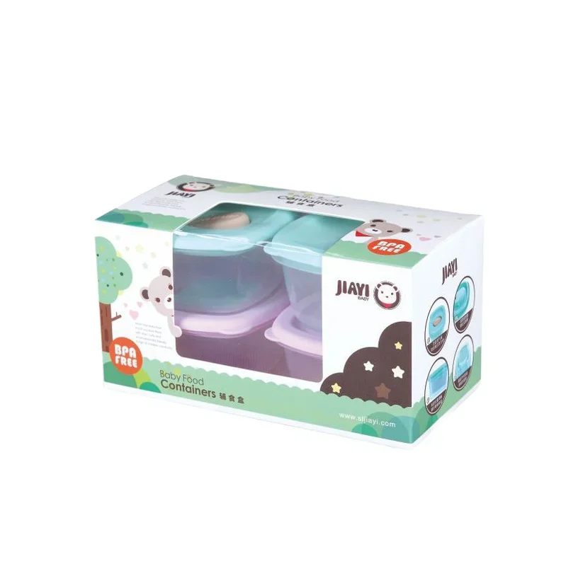 4pcs set Yogurt Salad Jar Overnight Jar Milk Breakfast Cup container box with Lid Baby kids Food Snack storage box container