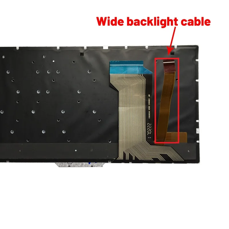Russo Eua Reino Unido Teclado Espanhol para Notebook para Asus Gl553 Gl553v Gl553vw Zx553vd Zx53v Fx73 Fx553vd Fx53vd Fx753vd Fz53v Backlight - Imagem 2