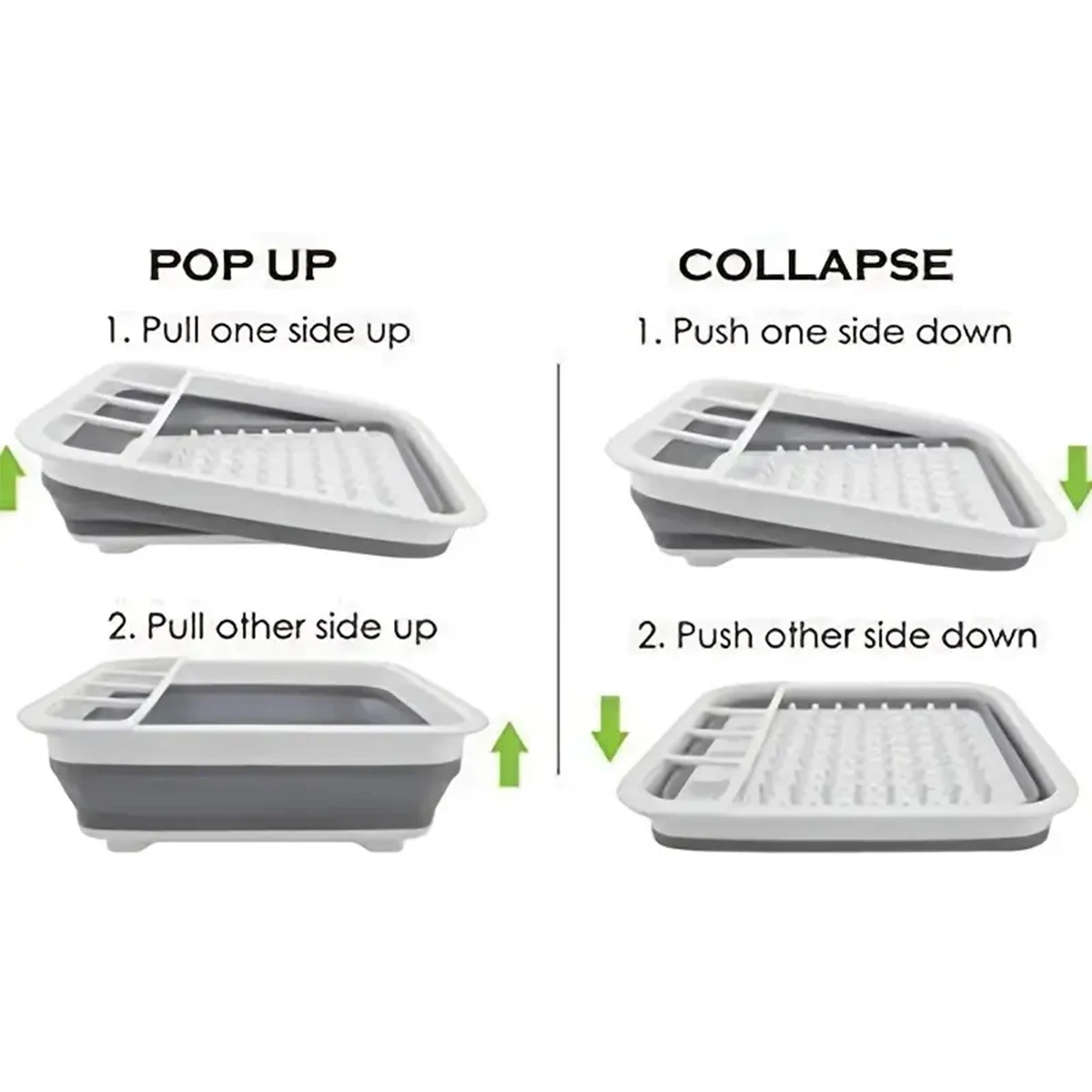 Kitchen Dish Rack Foldable Dish Drainer Folding Drainer cutlery organizer flatware organizer silverware organizer Flatware Rack Fruit Basket Organiser