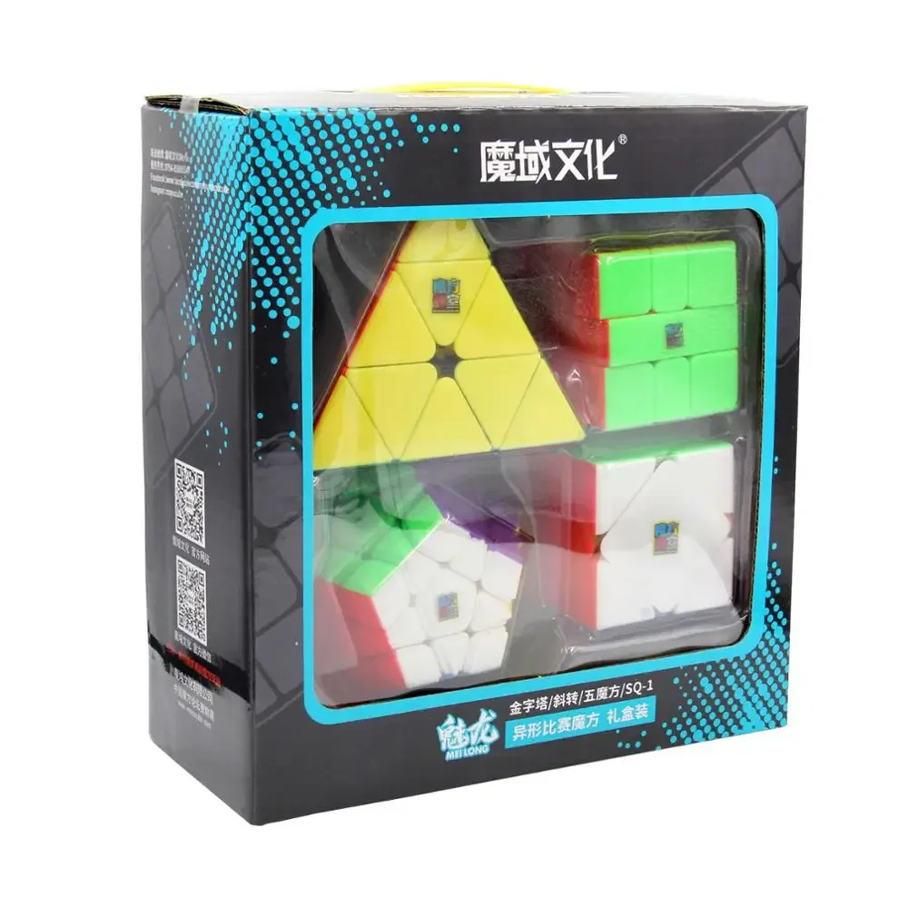 [Socube] MoYu Meilong 2345 Gift Box Profissional Magic Cube 2x2 3x3 4x4 5x5 Speed Cube Puzzle Cubo Magico Educational Toy 4