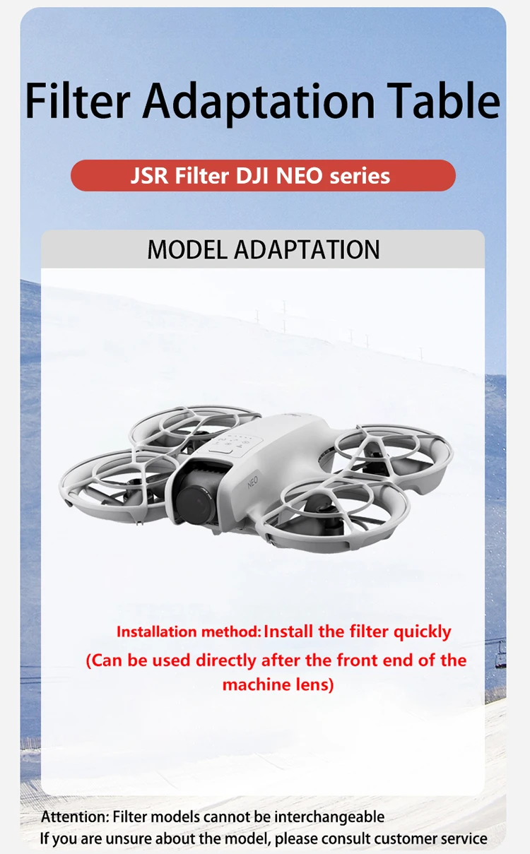 Description Picture 2 of itemDrones Filters For DJl NEO ND Filter Set CPL UV ND8ND16 ND32 ND64STAR Black Soft Drone Camera Filters kit for DJlNEO Accessories