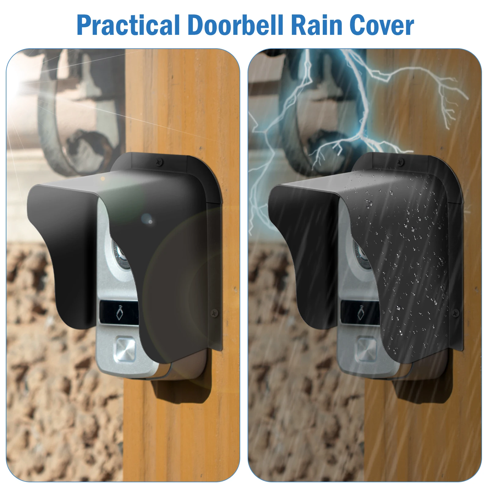 Metal Waterproof Doorbell Rain Cover for RFID Access Control