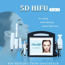 6 in1 Latest Body Shape 12 Lines 4D SMAS Ultrasound Microneedle RF Face Lifting Fat Loss Vaginal Rejuvenation beauty device