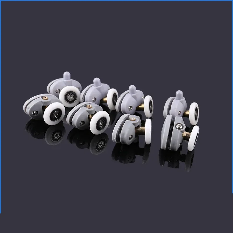 Oval ABS Nylon Single Pop Up Pulley Runner Wheel Shower Cabin Sliding Glass Door Rollers 4pcs-8pcs/set