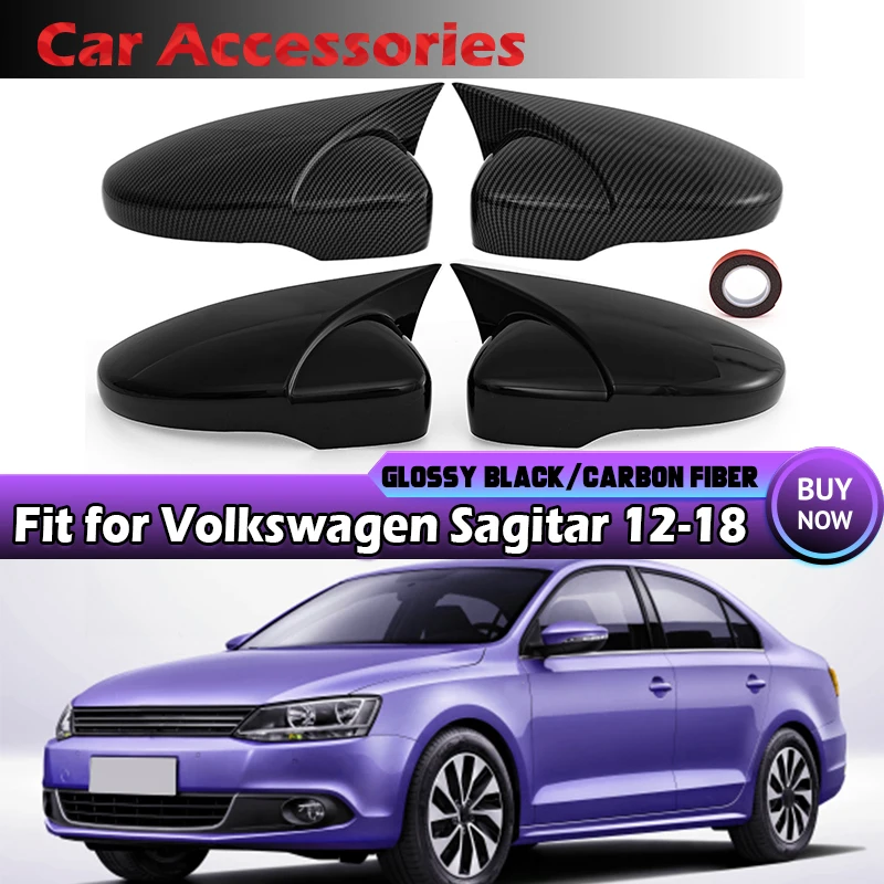 

Side Wing Mirror Cover Cap Fit For VW Passat B7 CC Scirocco Jetta MK6 Car Rearview Mirror Cover Add on Beetle CC Eos Car Styling