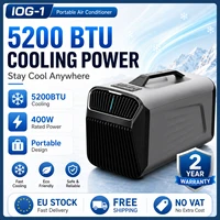 Climatiseur portable IOG-1 5200BTU 400W 220V, mini climatiseur mobile pour camping, tente, camping-car, extérieur et maison. 1