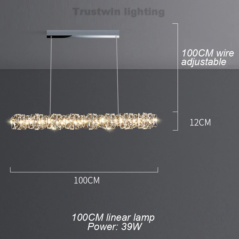 led backlight Color changeable square silver crystal LED ceiling lamp rectangular ceiling light chrome square modern LED light stainless steel led backlight strip LED Bar Lights