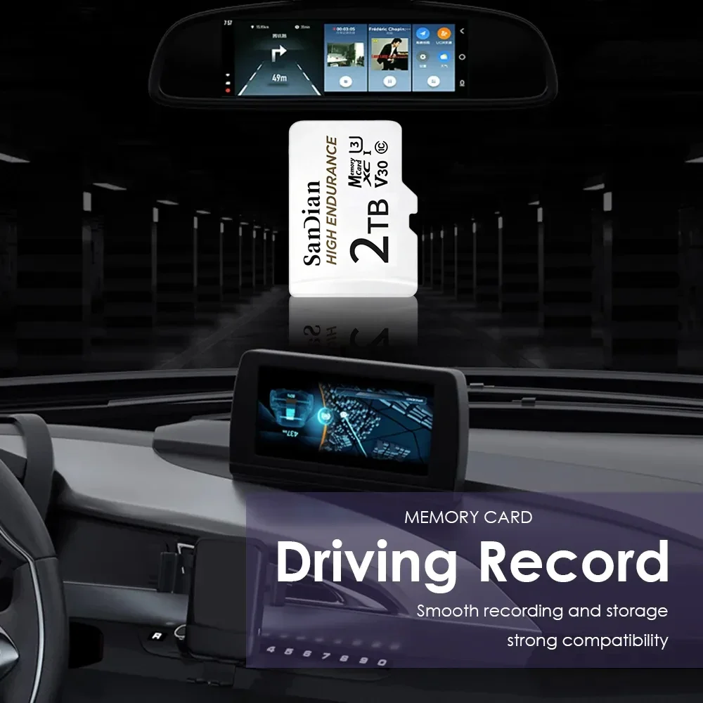 2026 프리미엄 128GB 마이크로 TF SD 카드 V30 U3 C10 고내구성 메모리 카드 (드론, 블랙박스, 홈 시큐리티 모니터용)