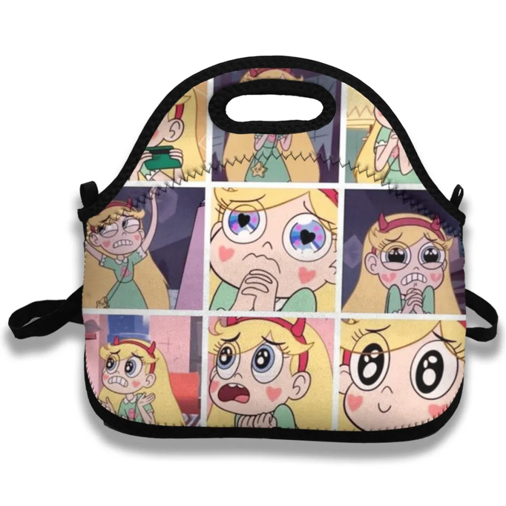 

Cute Cartoon Portable Lunch Bag for Children Food Thermal Box Durable Cooler Lunchbox with Shoulder Strap Picnic Bag