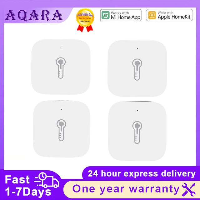 Global Version Aqaraอุณหภูมิความชื้นเซนเซอร์สมาร์ทเซ็นเซอร์ความดันอากาศZigbeeสมาร์ทสําหรับXiaomi APP Mi Home Homekit APP 1