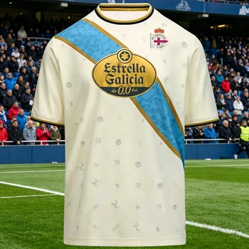 Classic Deportivo Deportivo La Coruna Fan Special Edition Jersey Adult/children Football Training Quick Drying Short Sleeved Tee 1