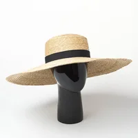 2022 Big Brim Straw Hats For Women Summer Oversized Beach Hat UV Protection Sun Hat Wholesale 3