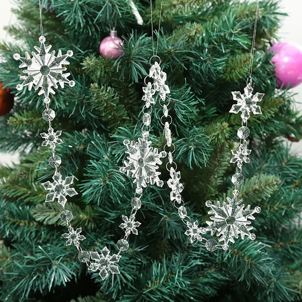 10 Catene Di Perline Acriliche Cristallo - 1m Cadauna, Decorazioni Luminose Per Matrimoni, Lampadari, Tende - Foto 3