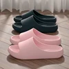 Big Size 50 51 New Summer Women's Slippers Men's Bathroom Flip Flops Concise Solid Color Shoes Home Non Slip Flats Beach Sandals 3
