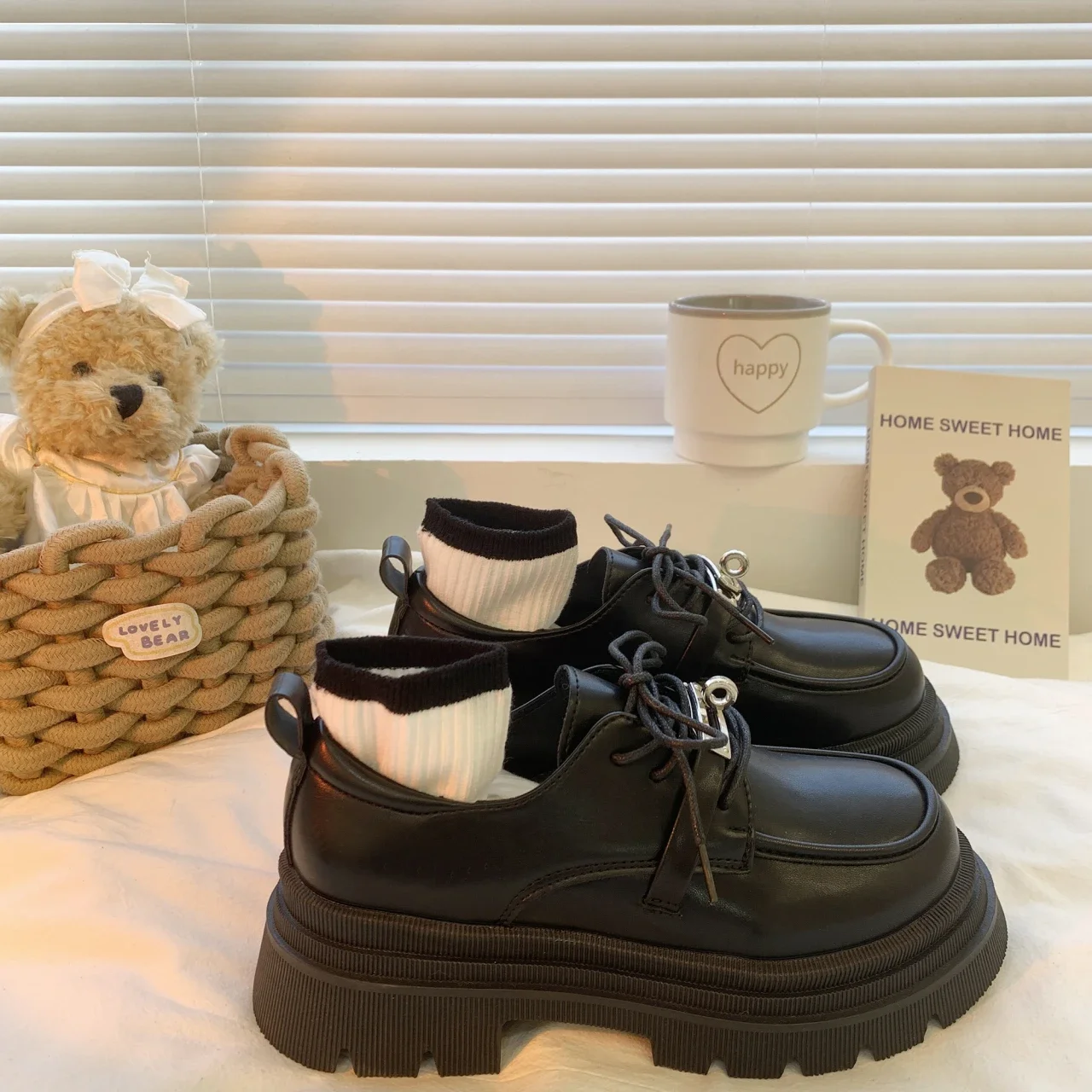 

Женские лоферы, новинка весны 2023, модная женская обувь в британском стиле на шнуровке, туфли с круглым носком и застежкой на пряжке, 41