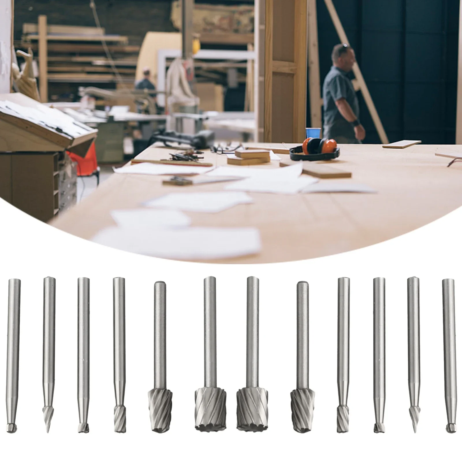 

Portable HSS Router Drill Bits Kit Triangle Portable Rotary Burrs Tool Wear Resistant HSS Router Drill Bits Kit Metal