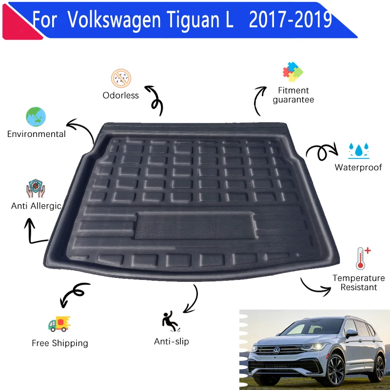 

Car Trunk Mats for Volkswagen VW Tiguan L Tiguan Allspace MK2 2017~2019 Car Rear Cargo Tray Trunk Mat Rear Pads Auto Accessories
