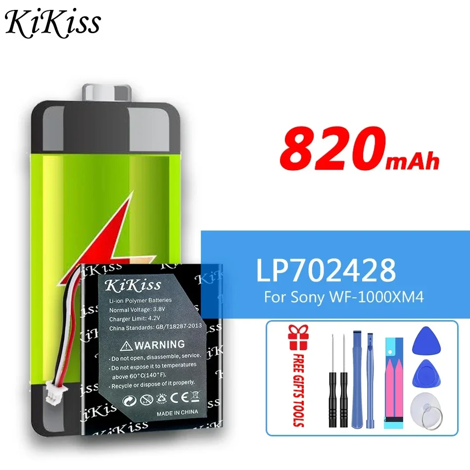 Batteria Kikiss Da 820Mah Lp702428 (Wf-1000Xm4) Per Bateria Digitale Sony Wf-1000Xm4