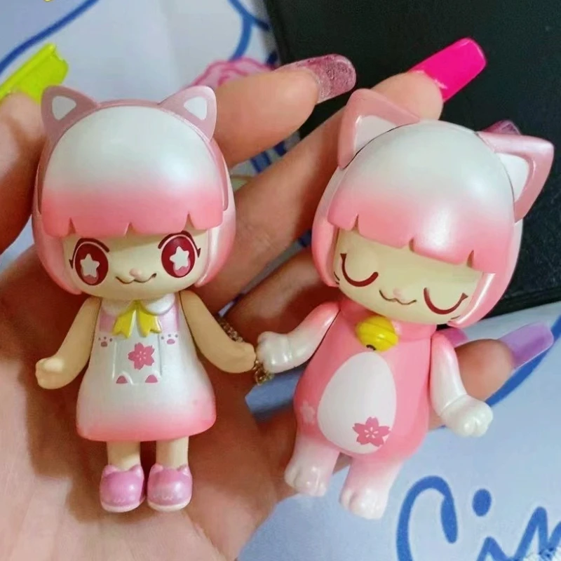 

Kimmy&Miki Cherry Blossom Sakura Hanging Card Exhibition Limited Edition Figures Kawaii Doll Surprise Bag Girl Gift Kids Toy