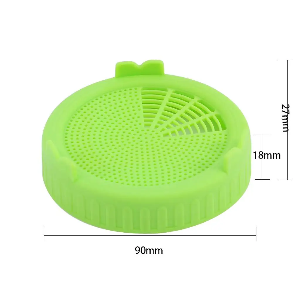 Silicone Mesh for Mason Jar Planters Sprout Cover Sprouting Lid Nursery Trays Seed Growing